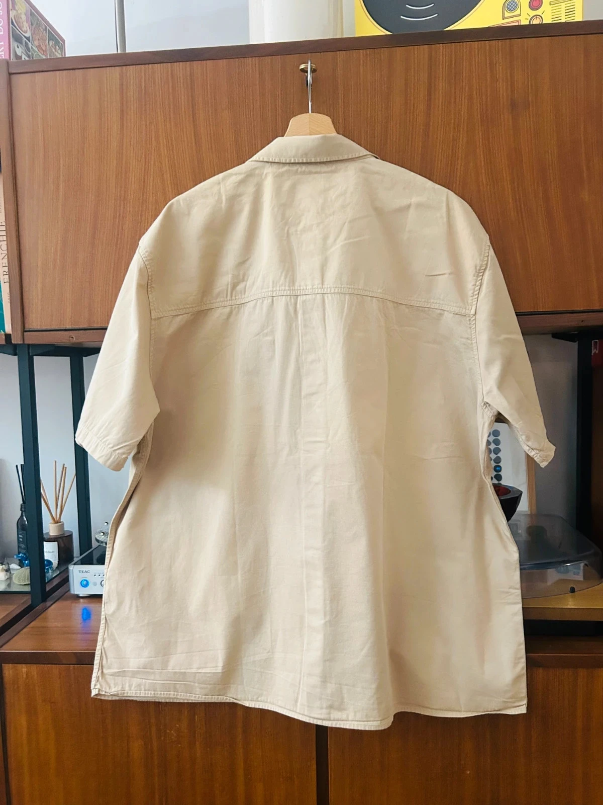 Sur chemise chemisette chemisier coton Joel Worker Shirt DR Denim beige sable neuf new 100% coton XL – photo 6